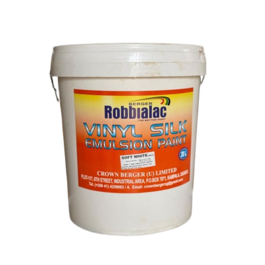 Berger Robialac Vinyl Silk Emulsion Paint Soft White Berger Robialac Vinyl Silk Emulsion Paint Soft White